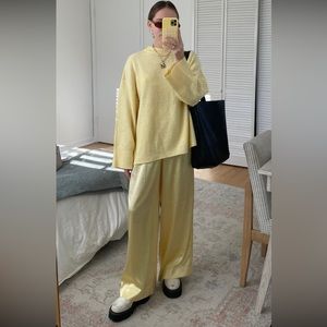 DAILY DRILLS SILKY RESORT PANTS IN BUTTER